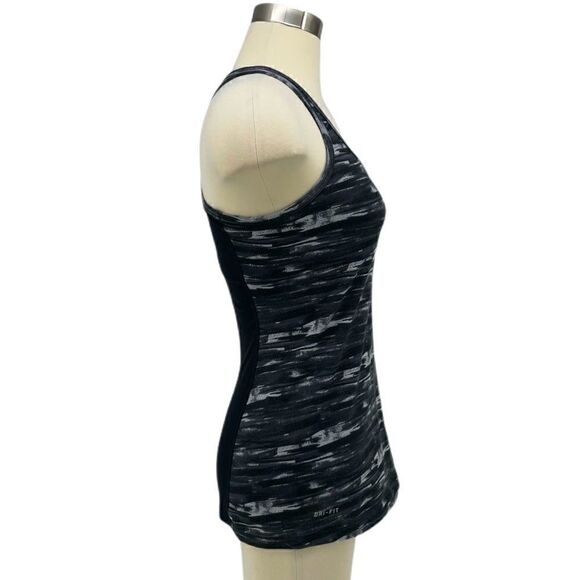 Nike Dri-Fit Athletic Racerback Tank - Black/White - Picture 2 of 7